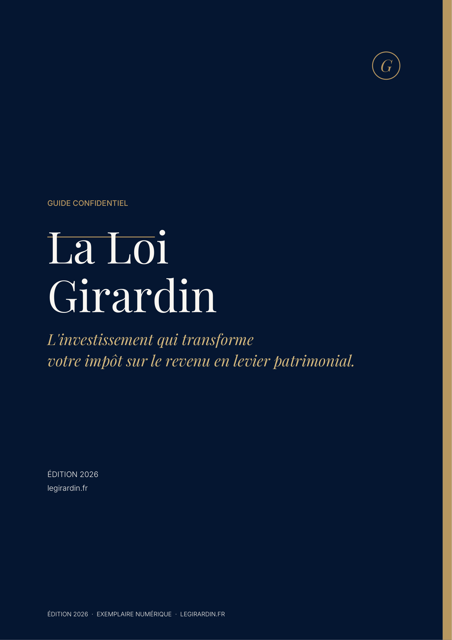 Guide confidentiel Loi Girardin 2026